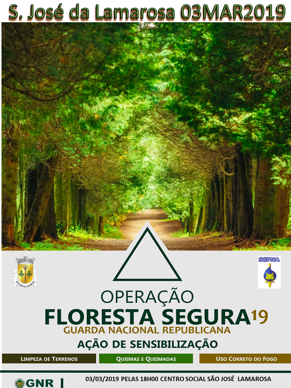 Operação Floresta Segura 2019 – Ação de sensibilização